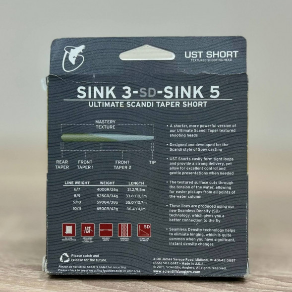 Рыболовная леска Scientific Anglers UST Short St-10/11-S3/S5 Sink 3-CD-Sink 5 125437 в Нальчике