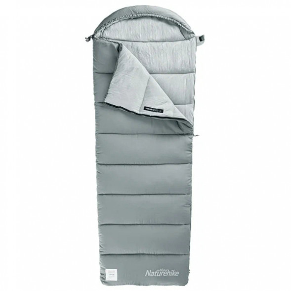 Спальный мешок Naturehike Envelope M180 (левый), серый в Нальчике