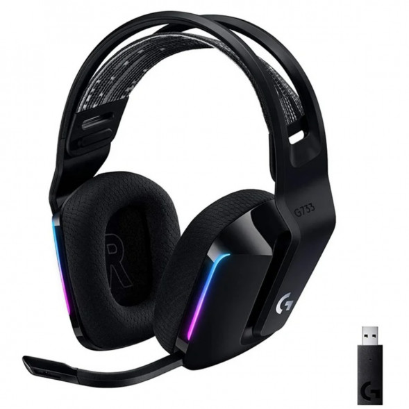 Игровая гарнитура Logitech G733 RGB Lightspeed Wireless, черный в Нальчике