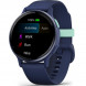 Умные часы Garmin Vivoactive 5, синие с металлически-синим безелем и силиконовым ремешком 010-02862-12 в Нальчике