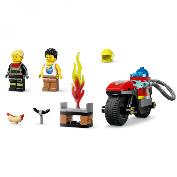 Конструктор LEGO City 60410 Пожарно-спасательный мотоцикл в Нальчике