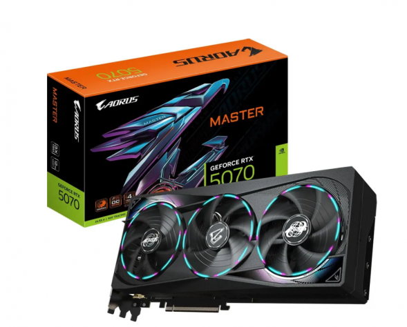 Видеокарта Gigabyte GeForce RTX 5070 AORUS MASTER, 12 ГБ GDDR7 в Нальчике
