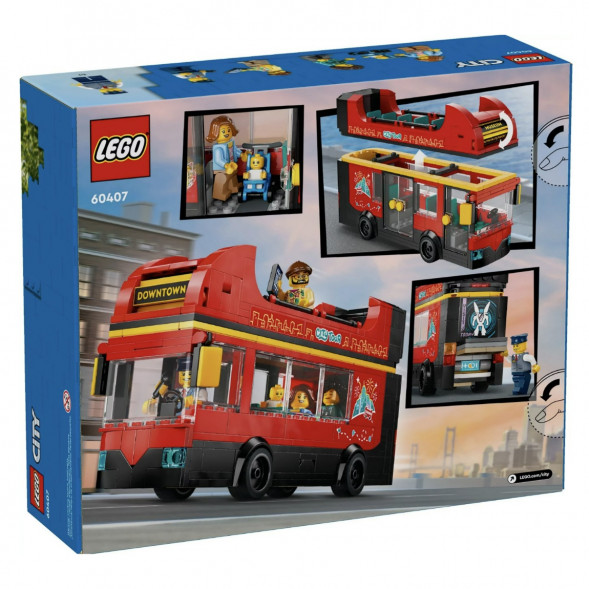 Конструктор LEGO City 60407 Красный двухэтажный экскурсионный автобус в Нальчике