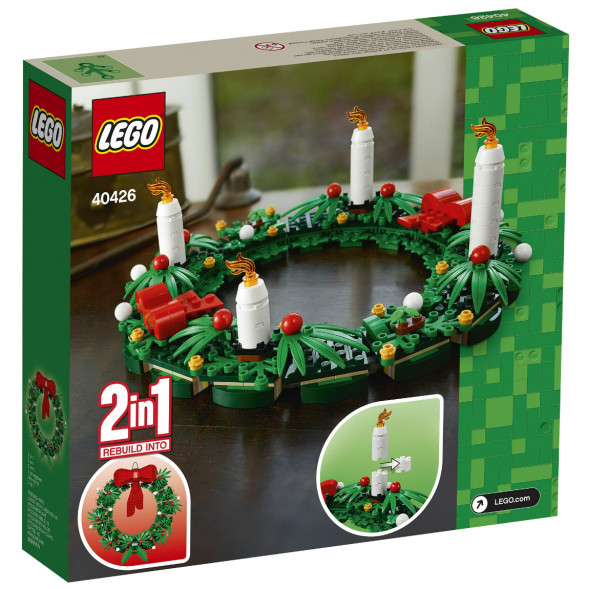 Конструктор LEGO 40426 Сувенирный набор «Рождественский венок» 2 в 1 в Нальчике