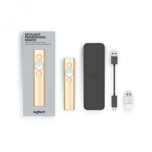 Презентер Logitech Spotlight Presentation Remote золотой в Нальчике