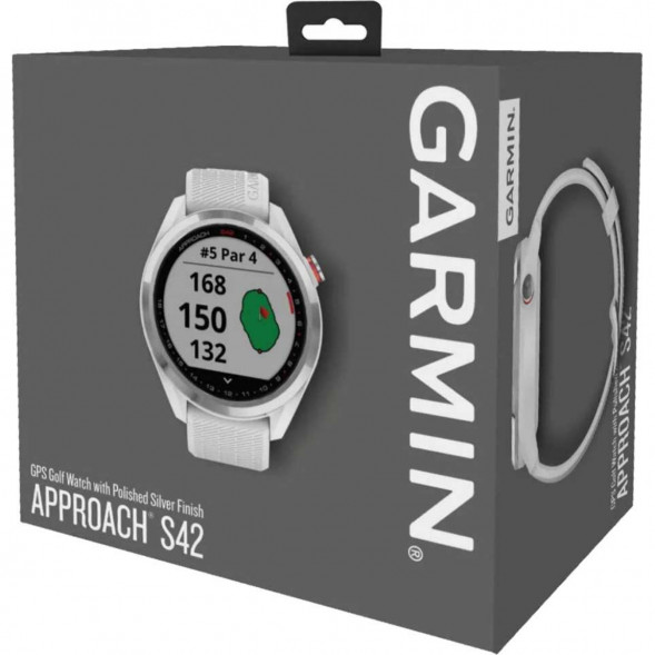 Умные часы для гольфа Garmin Approach S42, белый 010-02572-01 в Нальчике