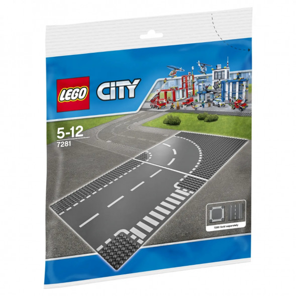 Конструктор LEGO City 7281 Т-образный перекрёсток и поворот в Нальчике