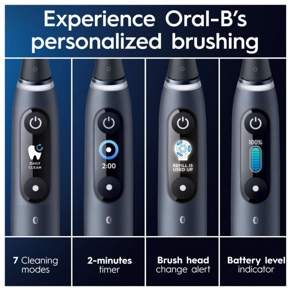Набор из 2-х электрических зубных щеток Oral-B iO Series 9 Duo, Black Onyx и Rose Quartz в Нальчике