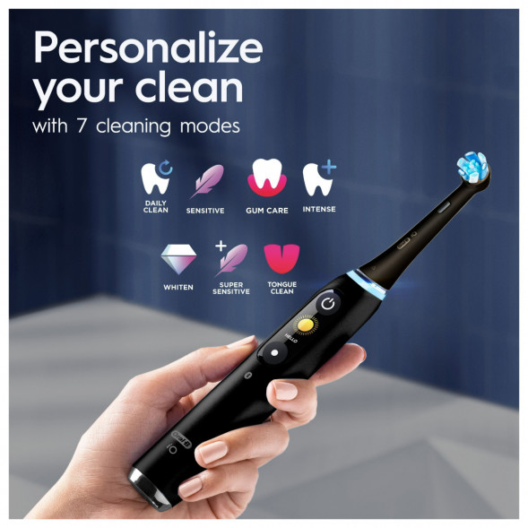 Набор из 2-х электрических зубных щеток Oral-B iO Series 9 Duo, Black Onyx и Rose Quartz в Нальчике