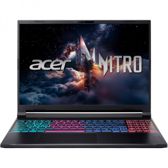 Ноутбук Acer Nitro V 16S ANV16S-71-71MF (16&amp;quot;, IPS, Intel Core 7 240H 2.5ГГц, 10 ядер, 16Гб DDR5, 1Тб SSD, RTX 5060 8Гб, Windows 11 Pro), черный в Нальчике