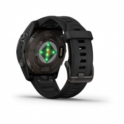 Умные часы Garmin EPIX PRO (Gen 2) Sapphire Edition 42 мм, титановый, угольно-серый, DLC, черный ремешок 010-02802-15 в Нальчике
