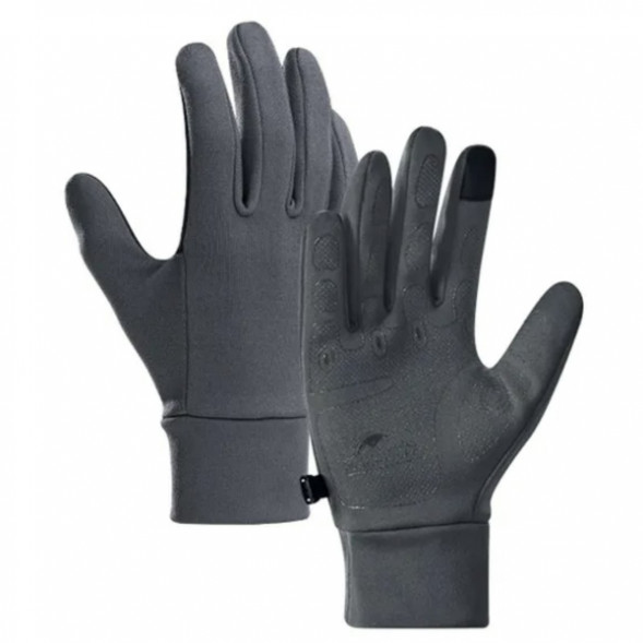 Перчатки сенсорные спортивные Naturehike Outdoor Full Touch GL10 (серый, L) в Нальчике