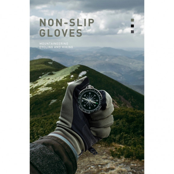 Перчатки сенсорные спортивные Naturehike Outdoor Full Touch GL10 (серый, L) в Нальчике