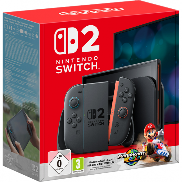 Игровая приставка Nintendo Switch 2, черный + Mario Kart World в Нальчике