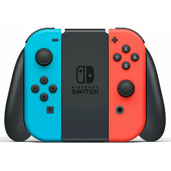 Игровая приставка Nintendo Switch OLED 64 ГБ, неоновый синий/неоновый красный в Нальчике