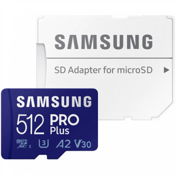 Карта памяти micro SDXC 512Gb Samsung PRO Plus U3 A2 V30 180/130MB/s в Нальчике