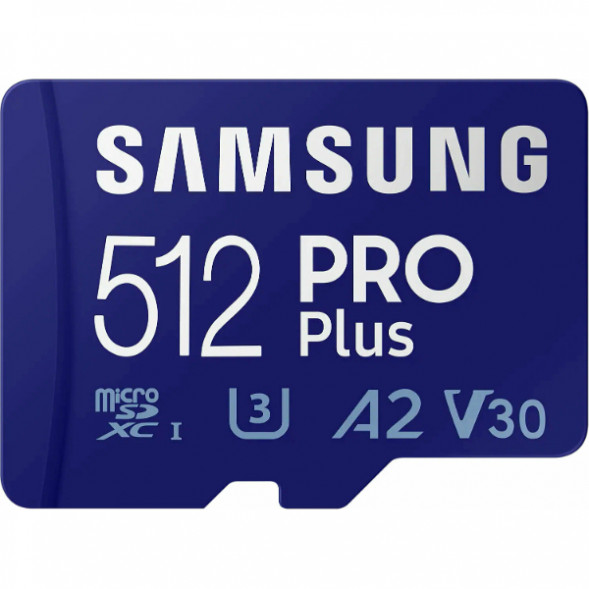 Карта памяти micro SDXC 512Gb Samsung PRO Plus U3 A2 V30 180/130MB/s в Нальчике
