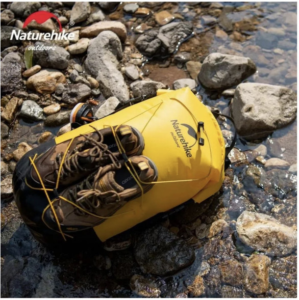 Герморюкзак Naturehike NH21FSB04 30 л, желтый в Нальчике