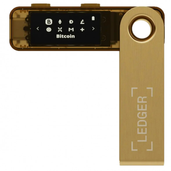 Криптокошелек Ledger Nano S Plus 1 шт., золотой в Нальчике