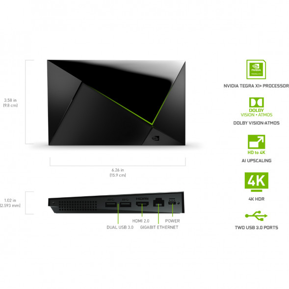 ТВ-приставка NVIDIA SHIELD TV PRO, черный в Нальчике