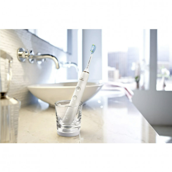 Набор из 2 электрических зубных щеток Philips Sonicare DiamondClean 9000 HX9914/55, белый в Нальчике