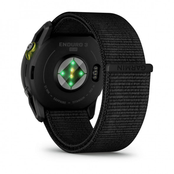 Умные часы Garmin Enduro 3 51mm Black с нейлоновым ремешком UltraFit 010-02751-01 в Нальчике