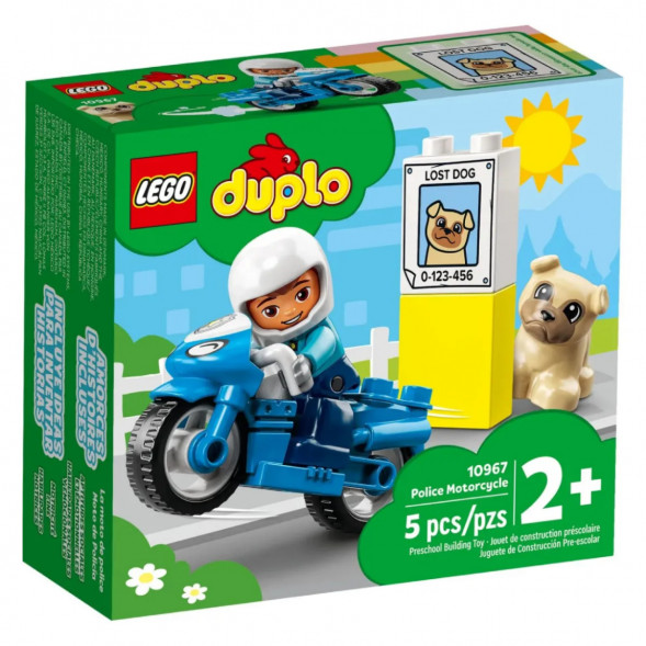 Конструктор LEGO DUPLO 10967 Полицейский мотоцикл в Нальчике