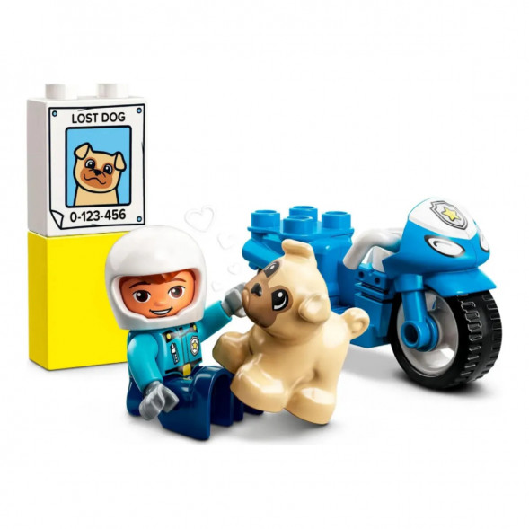 Конструктор LEGO DUPLO 10967 Полицейский мотоцикл в Нальчике
