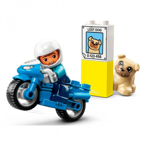 Конструктор LEGO DUPLO 10967 Полицейский мотоцикл в Нальчике