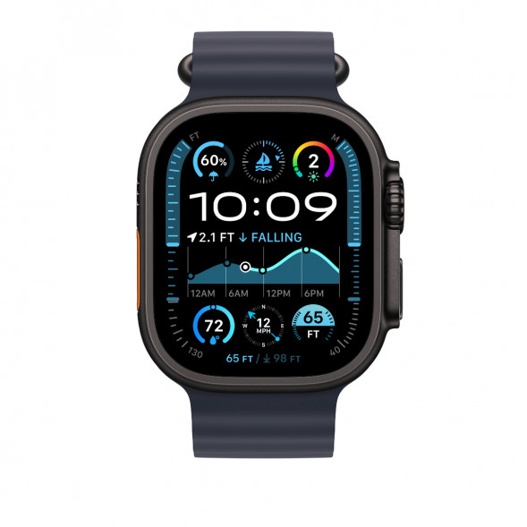 Ремешок Apple Watch 49мм Navy Ocean Band - Black Titanium Finish (MYPA3) в Нальчике