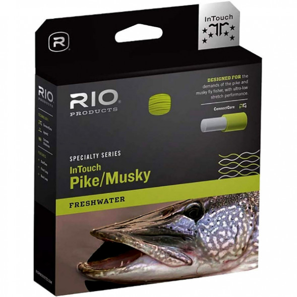 Леска RIO InTouch Pike/Musky WF8F/I, Gray/Yellow в Нальчике