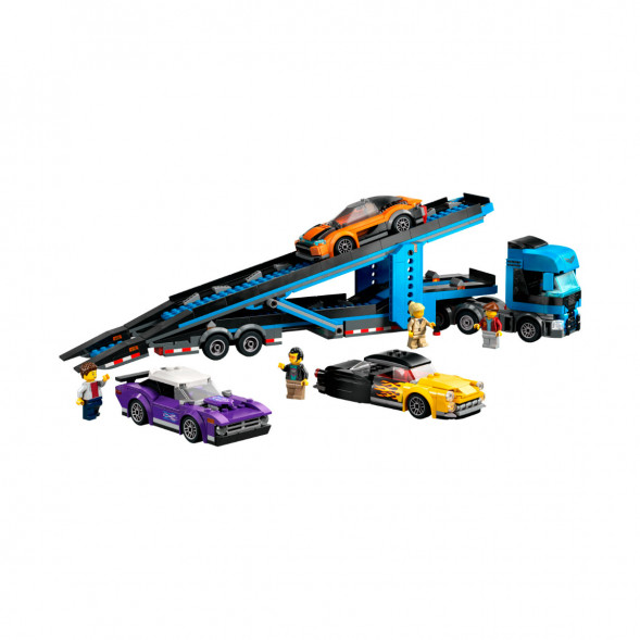 Конструктор LEGO City 60408 Грузовик-автовоз со спортивными автомобилями в Нальчике