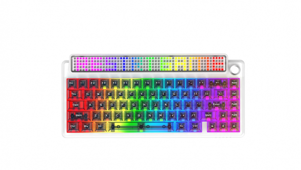Беспроводная игровая механическая клавиатура Ajazz Pixel 68, 8K, Hot-Swap, RGB, с матричным LED экраном в Нальчике