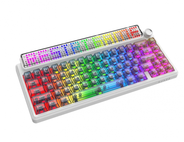 Беспроводная игровая механическая клавиатура Ajazz Pixel 68, 8K, Hot-Swap, RGB, с матричным LED экраном в Нальчике
