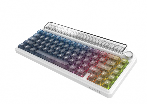 Беспроводная игровая механическая клавиатура Ajazz Pixel 68, 8K, Hot-Swap, RGB, с матричным LED экраном в Нальчике