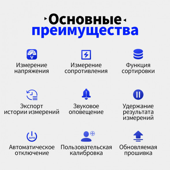 Тестер внутреннего сопротивления АКБ Fnirsi HRM-10 в Нальчике
