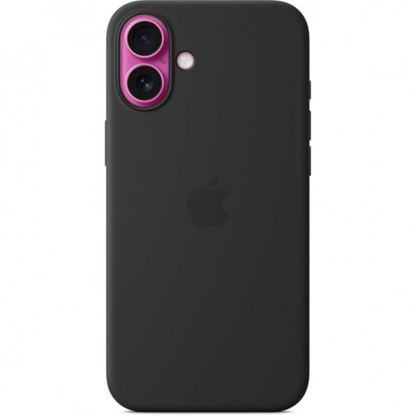 Чехол Apple для iPhone 16 Plus Silicone MagSafe, черный (MYY93ZM/A) в Нальчике