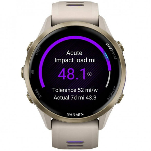 Умные часы Garmin Forerunner 970 Soft Gold Titanium/French Gray Translucent Indigo Band 010-02969-12 в Нальчике