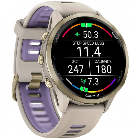 Умные часы Garmin Forerunner 970 Soft Gold Titanium/French Gray Translucent Indigo Band 010-02969-12 в Нальчике