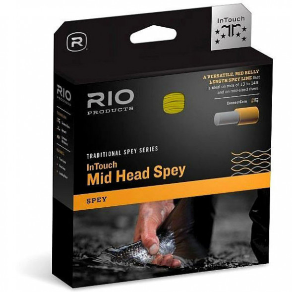 Леска RIO InTouch Mid Head Spey 9/10F 710gr, Green/Orange/Straw в Нальчике