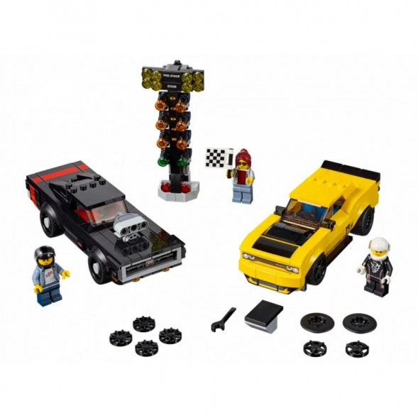Конструктор LEGO Speed Champions 75893 2018 Dodge Challenger SRT Demon и 1970 Dodge Charger R/T в Нальчике