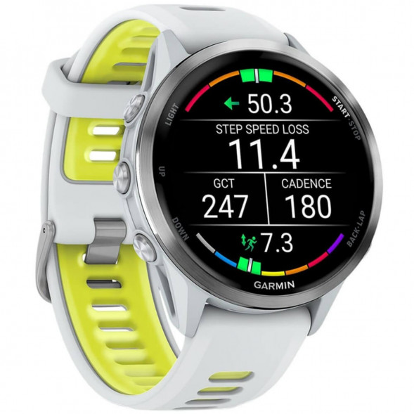 Умные часы Garmin Forerunner 970 Titanium Whitestone/Translucent Amp Yellow Band 010-02969-11 в Нальчике