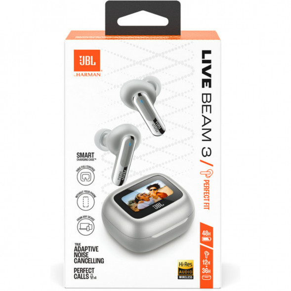 Беспроводные наушники JBL Live Beam 3, Silver в Нальчике