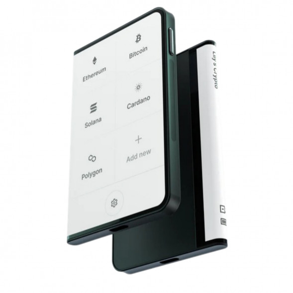 Аппаратный холодный криптокошелек Ledger Stax c чехлом Magnet Shell Black + Recovery Key в Нальчике