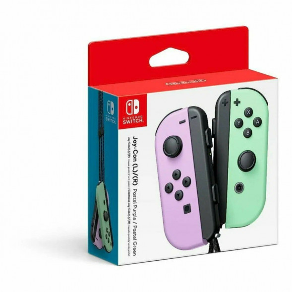 Геймпад Nintendo Switch Joy-Con controllers Duo, пастельный пурпурный / пастельный зеленый в Нальчике