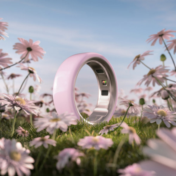 Умное кольцо Oura Ring 4 Ceramic (размер 11), Розовый/Petal в Нальчике