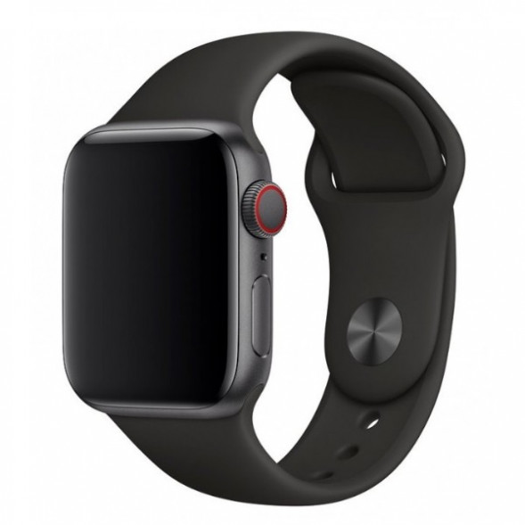 Ремешок для Apple Watch 44mm Black Sport Band (MTPL2ZM/A), черный в Нальчике
