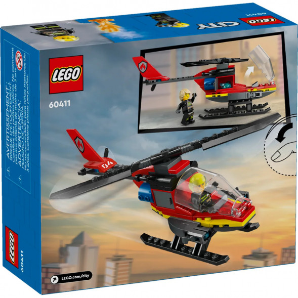 Конструктор LEGO City 60411 Пожарно-спасательный вертолет в Нальчике