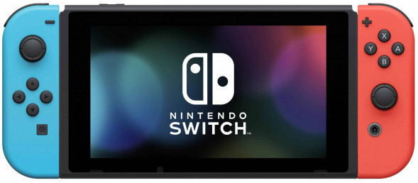 Игровая приставка Nintendo Switch rev.2 32 ГБ, красный/синий в Нальчике