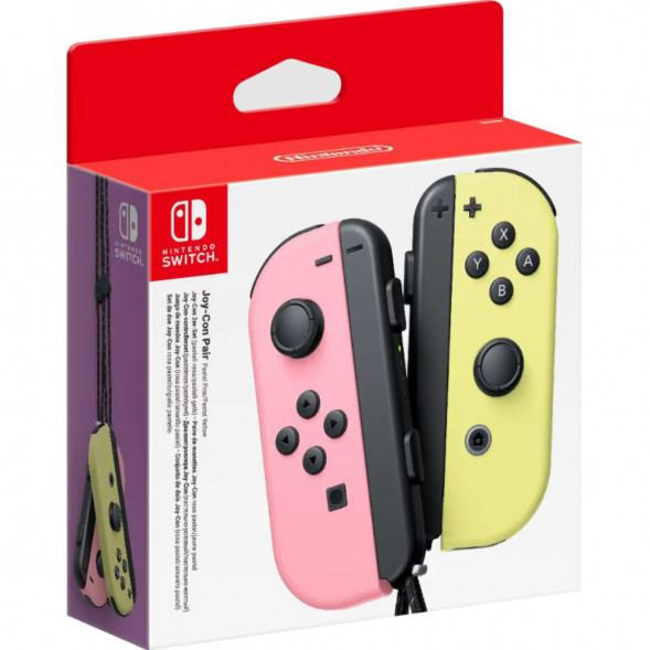 Геймпад Nintendo Switch Joy-Con controllers Duo, пастельный розовый / пастельный жёлтый в Нальчике